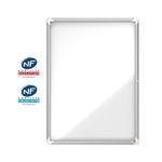 Nobo - Vitrine extérieure 9 A4 (1000 x 752 mm) - cadre aluminium fond métal