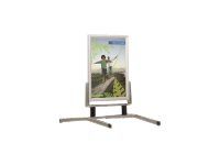 INOVSHOP - Stop-trottoir (Chevalet de sol) 60 x 80 cm - cadre waterproof - double face - pieds métal