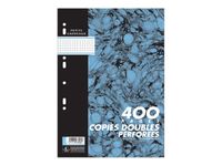 Cambridge - copies doubles - 400 pages - A4 - petits carreaux - perforées