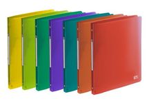 Oxford School Life - Classeur 4 anneaux - Dos 20 mm - A4 - pour 100 feuilles - disponible dans différentes couleurs translucides