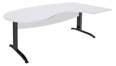 Burocean Idra - Escritorio - blanco perla - antracita base