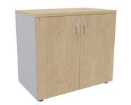 Burocean PRO - Aparador - 2 Puertas - roble claro, aluminio