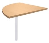 Burocean - Componente de escritorio - esquina a 90º - verde haya - blanco base