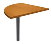 Angle de Liaison à 90° IDRA/DUAL - Pied anthracite - plateau imitation Merisier