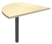 Angle de Liaison à 90° IDRA/DUAL - Pied anthracite - plateau imitation Erable