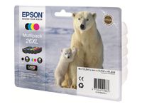Epson 26XL Ours Polaire - Pack de 4 - noir, cyan, magenta, jaune - cartouche d'encre originale
