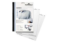 Durable - 240 Étiquettes adhésives pour badges textiles - blanc - 40 x 75 mm