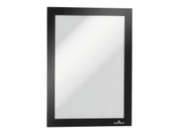 Durable Duraframe - Cadre d'affichage adhésif repositionnable - A5 - noir