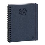 Agenda de bureau spiralé Napura La Journée Planifiée 22S - 1 jour par page - 18,5 x 22,5 cm - disponible dans différentes couleurs - Exacompta