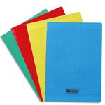 Calligraphe 8000 - Cahier polypro A4 (21x29,7 cm) - 96 pages- grands carreaux (Seyes) - disponible dans différentes couleurs