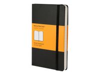 Moleskine Classic Large - Cahier - 130 x 210 mm - 240 pages - papier ivoire - ligné - noir