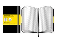 Moleskine Classic LARGE - Carnet - 130 x 210 mm - 192 pages - Petits carreaux - noir