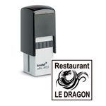 Tampon carré personnalisé avec 5 lignes de texte - zone d'impression 20 x 20 mm - Trodat Printy 4922