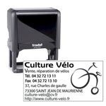 Tampon personnalisé avec 9 lignes de texte - zone d'impression 75 x 38 mm - Trodat Printy 4926