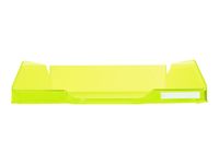 Exacompta COMBO Glossy - Corbeille à courrier vert anis translucide