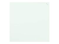 Naga - Tableau en verre - 100 x 100 cm - Blanc