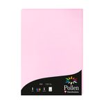 Pollen - 50 Feuilles papier couleur - A4 (21 x 29,7 cm) - 120 g/m² - rose dragée