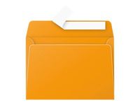 Pollen - Sobre - International C6 (114 x 162 mm) - cartera - abertura lateral - autoadhesivo - imprimible - rojo capuchino - paquete de 20