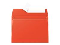 Pollen - 20 Enveloppes - 114 x 162 mm - 120 g/m² - rouge corail