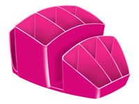 CEP Gloss - Multipot à crayons 8 compartiments - fuchsia