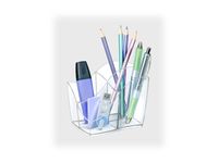 CEP Ellypse - Multipot à crayons 4 compartiments - taupe