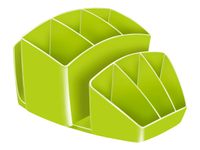 CEP Gloss - Multipot à crayons 8 compartiments - vert anis