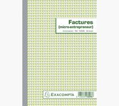 Exacompta - Manifold Carnet de factures pour micro-entrepreneurs - 50 dupli - 21 x 14,8 cm