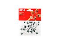 APLI kids - adhesivo de decoración - círculo - negro (paquete de 100)