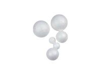 Apli - 10 boules polystyrène - blanc