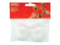 Apli - 2 boules polystyrène - blanc