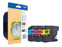Brother LC125XL - Pack de 3 - cyan, magenta, jaune - cartouche d'encre originale
