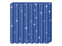 Pâte Fimo Effect - Bleu Pailleté - 57G