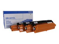 Brother DR241CL - Negro, amarillo, cián, magenta - original - kit de tambor - para Brother DCP-9015, 9020, 9022, HL-3140, 3150, 3152, 3170, 3172, MFC-9140, 9142, 9332, 9342