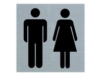 Pickup Alulook - Pictogramme Toilettes - 80 x 80 mm