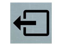 Pickup - Plaque de signalisation -  80 x 80 mm - autocollant - sortie