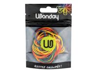 Wonday - Bracelets caoutchouc - élastiques - tailles et couleurs assorties - 250 g