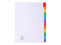 Exacompta Nature Future - Intercalaire 12 positions numériques 1 à 12 - A4 - carte blanche