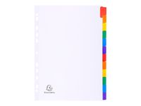 Exacompta Nature Future - Intercalaire 12 positions - A4 - carte blanche