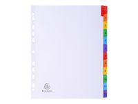 Exacompta Nature Future - Intercalaire 12 positions numériques 1 à 12 - A4 Maxi - carte blanche