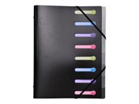 Exacompta - Trieur polypro 8 positions - noir