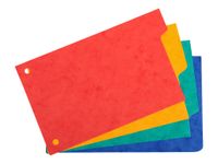 Exacompta Forever - Intercalaire 4 positions - pour fiches Bristol 10 x 15 cm - carte recyclée