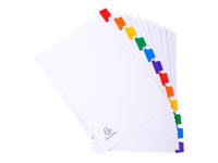Exacompta Nature Future - Intercalaire 12 positions - A4 Maxi - carte blanche