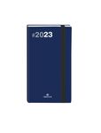 Agenda de poche Flex - 1 semaine sur 2 pages - 9,5 x 17,5 cm - bleu marine - Oberthur