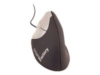Urban Factory - souris filaire ergonomique pour gaucher - noir