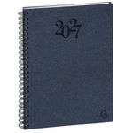 Agenda de bureau spiralé Napura Pratic 19S - 1 semaine sur 2 pages - 14 x 18 cm - disponible dans différentes couleurs - Exacompta
