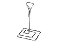 Bequet - 3 Pieds inox porte-étiquette - hauteur : 10 cm