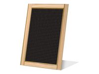 Bequet - 3 Chevalets de comptoir "écolière" - 15 x 22 cm - cadre faux bois