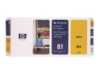 HP 81 - jaune - tête d'impression originale + dispositif de nettoyage