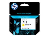 HP 711 - Pack de 3 - jaune - cartouche d'encre originale (CZ136A)