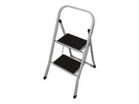 Tabouret - 2 marches - acier - blanc
